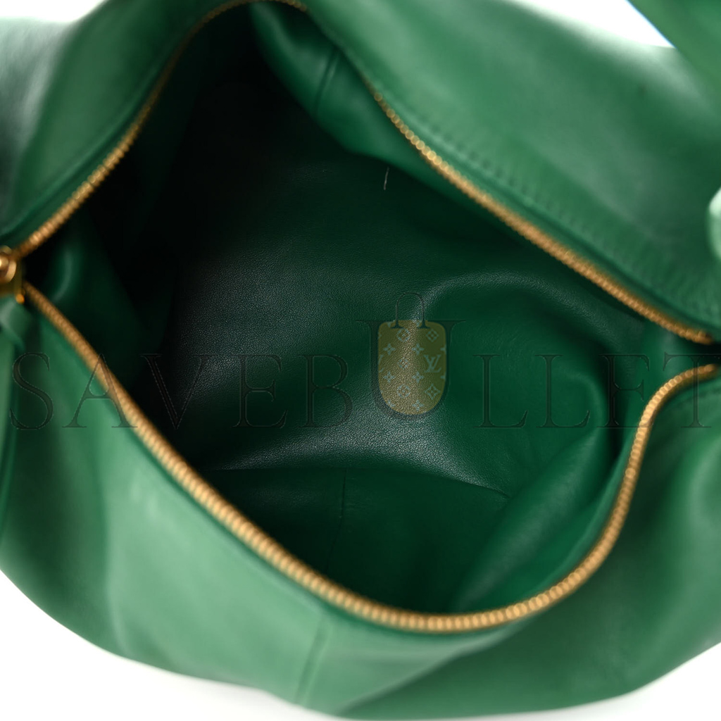 BOTTEGA VENETA NAPPA MINI DOUBLE KNOT BAG RACING GREEN (28*15*14cm) BOTTEGA VENETA NAPPA MINI DOUBLE KNOT BAG RACING GREEN (28*15*14cm)