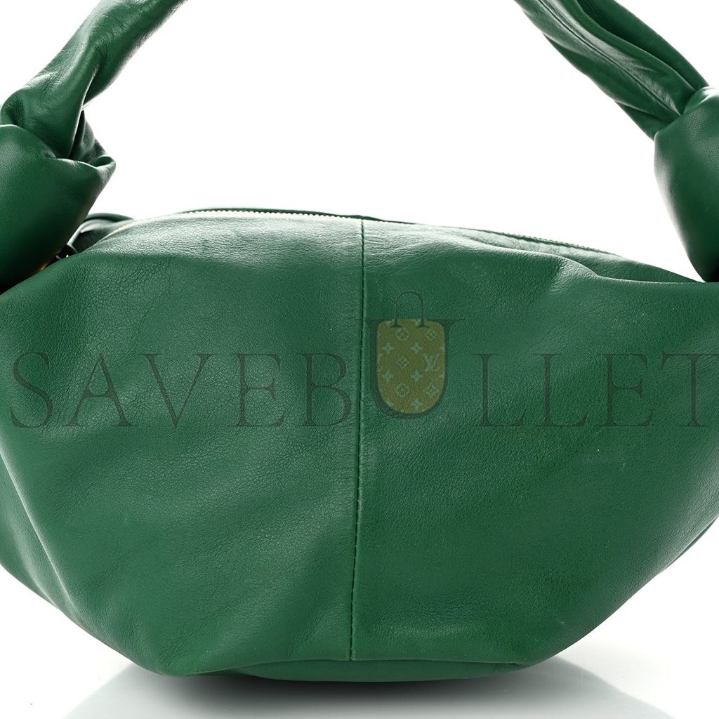 BOTTEGA VENETA NAPPA MINI DOUBLE KNOT BAG RACING GREEN (28*15*14cm) BOTTEGA VENETA NAPPA MINI DOUBLE KNOT BAG RACING GREEN (28*15*14cm)