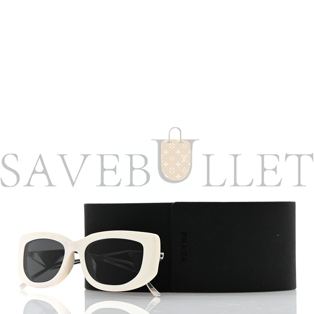 PRADA ACETATE SUNGLASSES SPR 14Y WHITE