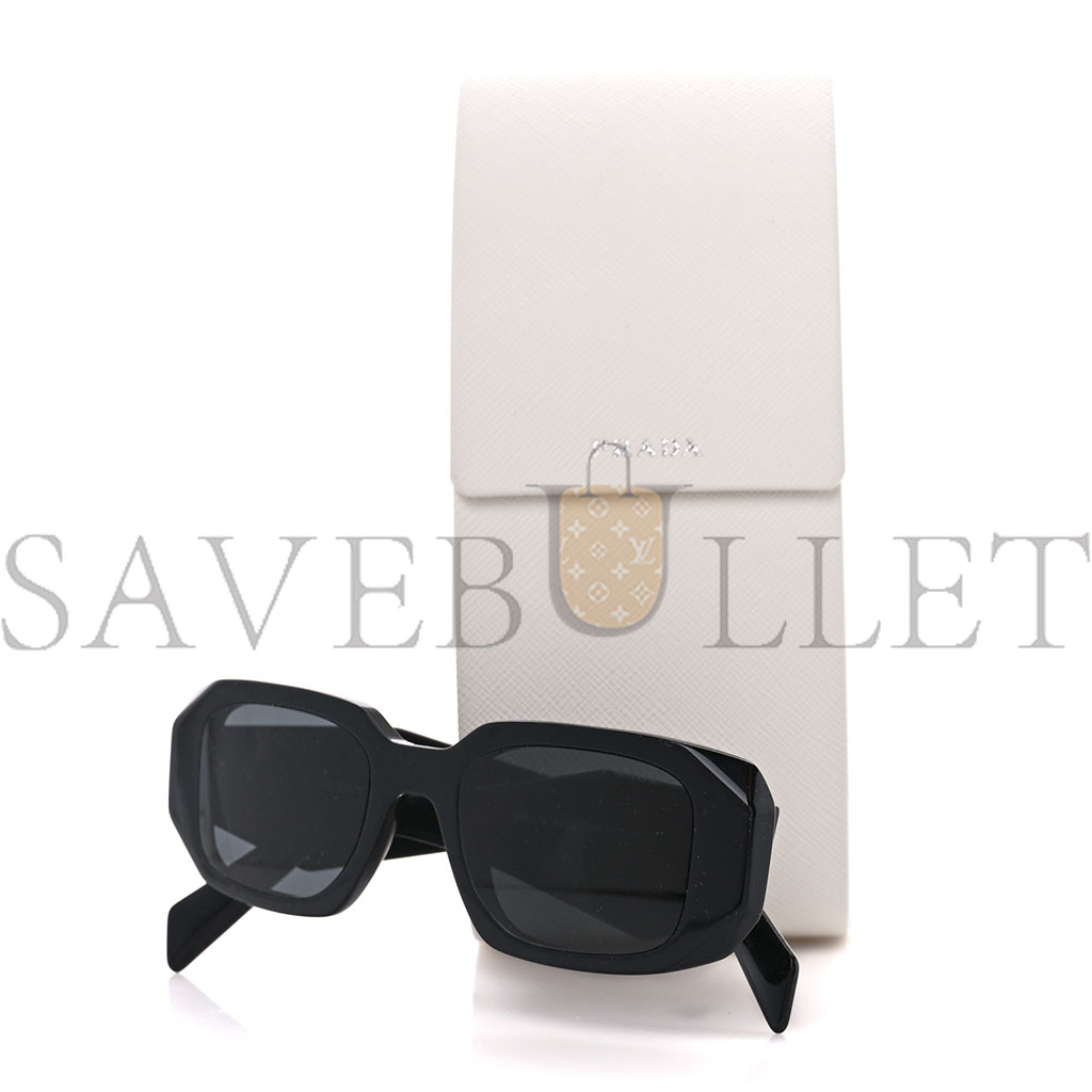 PRADA ACETATE SYMBOLE SUNGLASSES SPR 17W BLACK