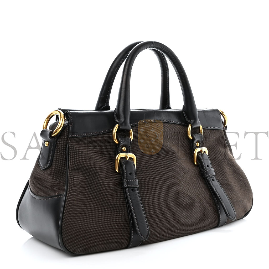 PRADA JACQUARD LOGO TOTE CORDA BRUCIATO (34*17*11cm) PRADA JACQUARD LOGO TOTE CORDA BRUCIATO (34*17*11cm)