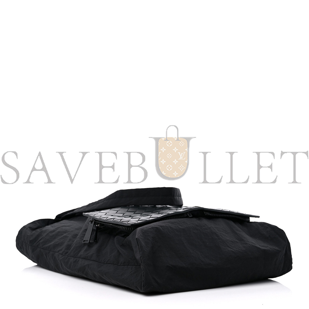 BOTTEGA VENETA NYLON NAPPA INTRECCIATO CONVERTIBLE TOTE BLACK (28*25*1cm) BOTTEGA VENETA NYLON NAPPA INTRECCIATO CONVERTIBLE TOTE BLACK (28*25*1cm)