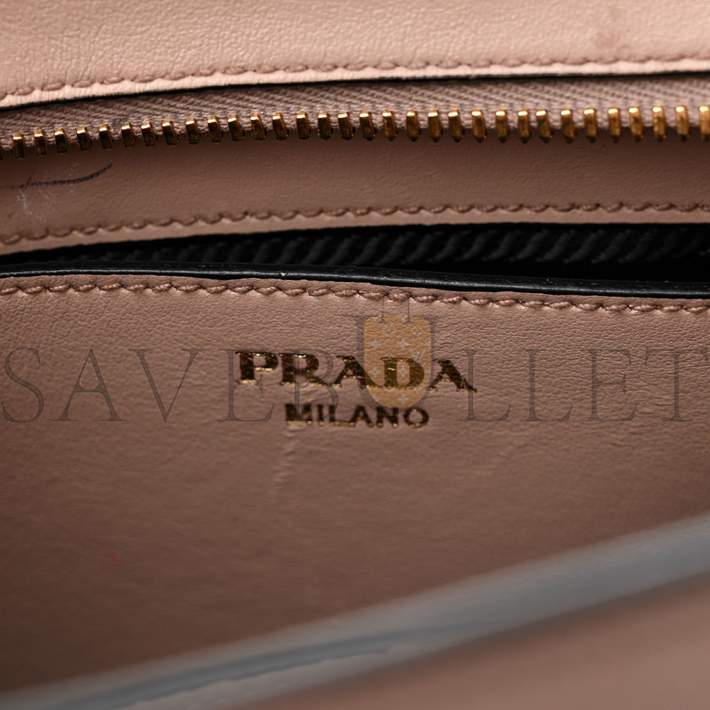 PRADA SAFFIANO CITY CALFSKIN ESPLANADE CROSSBODY BAG CIPRIA (24*17*9cm)