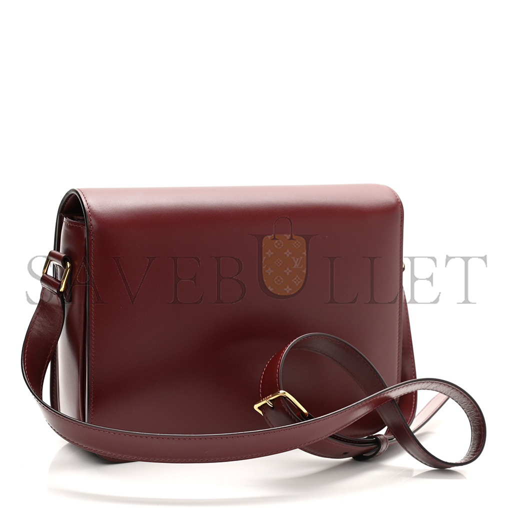 CELINE SHINY CALFSKIN MEDIUM TRIOMPHE LIGHT BURGUNDY (23*15*5cm) CELINE SHINY CALFSKIN MEDIUM TRIOMPHE LIGHT BURGUNDY (23*15*5cm)