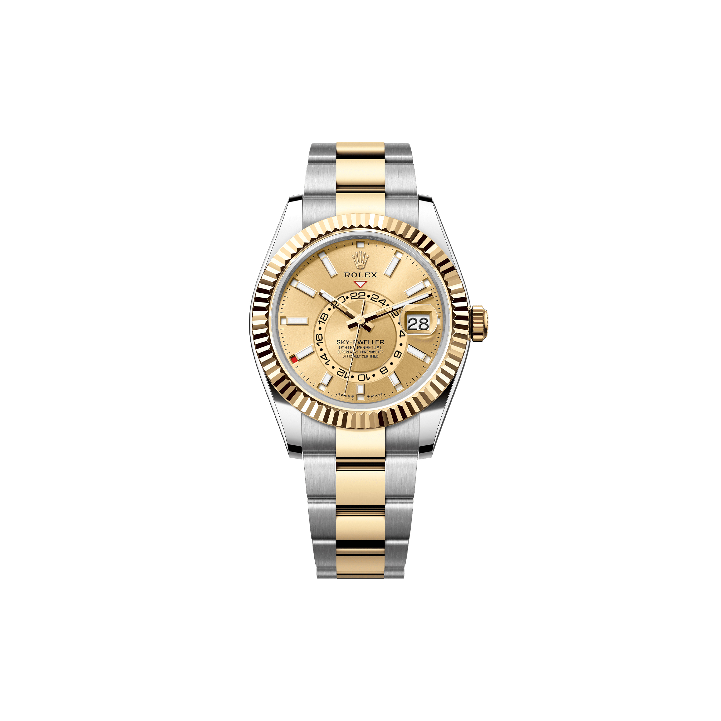 ROLEX SKY-DWELLER 42 MM, OYSTERSTEEL AND YELLOW GOLD WATCH 336933