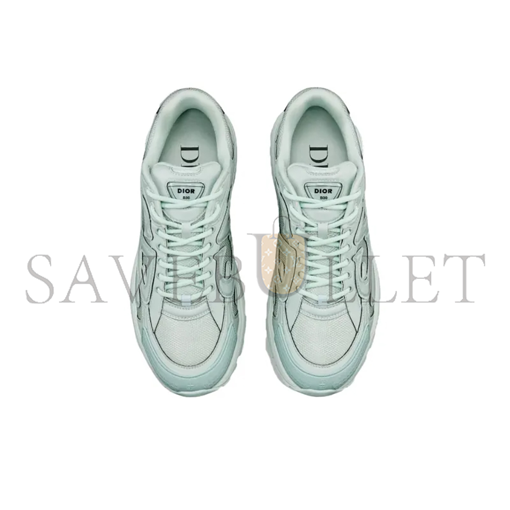 DIOR STONE ISLAND X DIOR B30 CASUAL SHOES MEN LOW-TOP CYAN 3SN279ZAN_H613