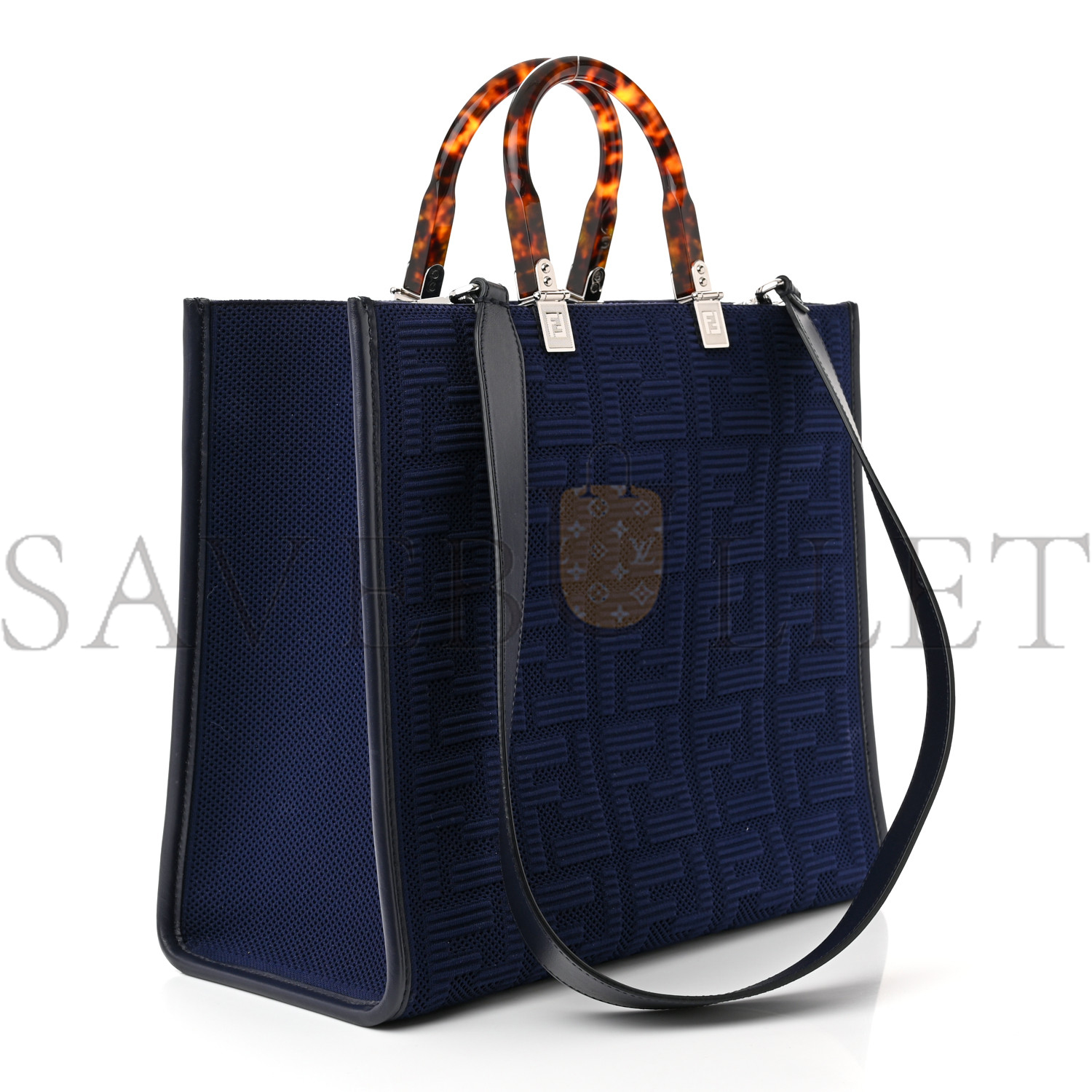 FENDI TECHNICAL FABRIC PLEXIGLASS FF MEDIUM FENDI SUNSHINE SHOPPER TOTE MARINO (36*31*16cm) FENDI TECHNICAL FABRIC PLEXIGLASS FF MEDIUM FENDI SUNSHINE SHOPPER TOTE MARINO (36*31*16cm)