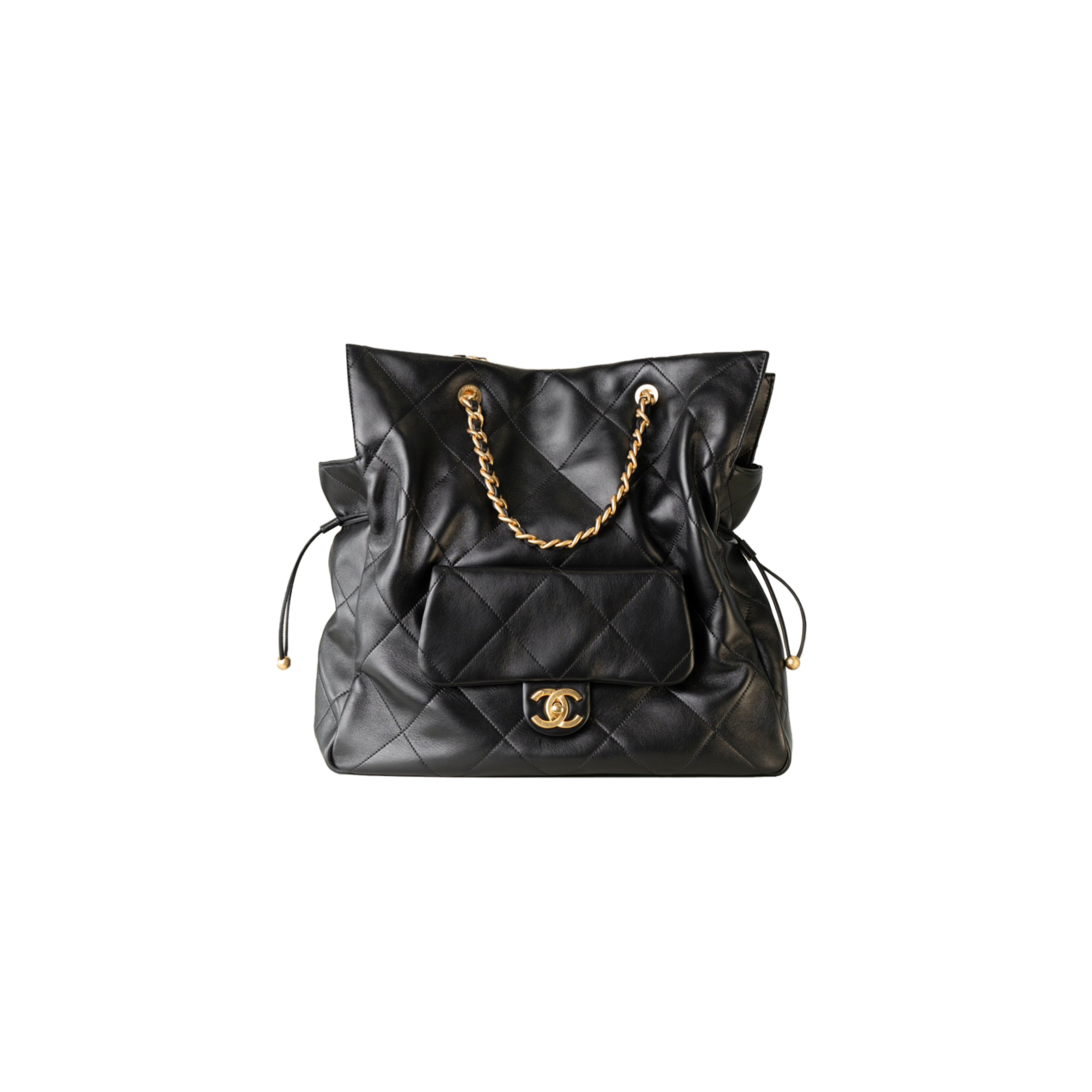 CHANEL 25C LARGE DRAWSTRING SHOPPING BAG AS5315 (36*34*12cm)