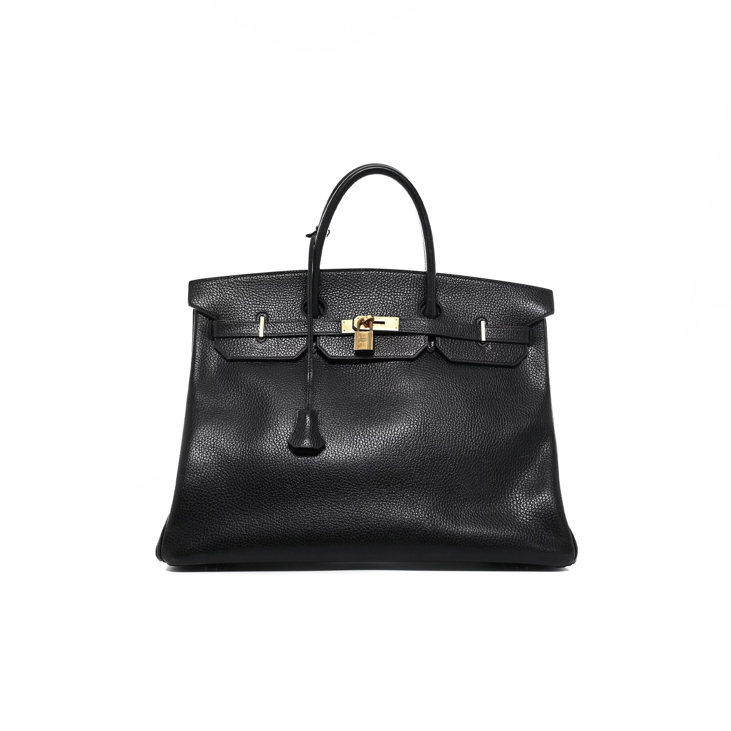 HERMÈS BIRKIN 40 TOGO LEATHER BLACK GOLD BUCKLE WS3148 (40*30*21cm)