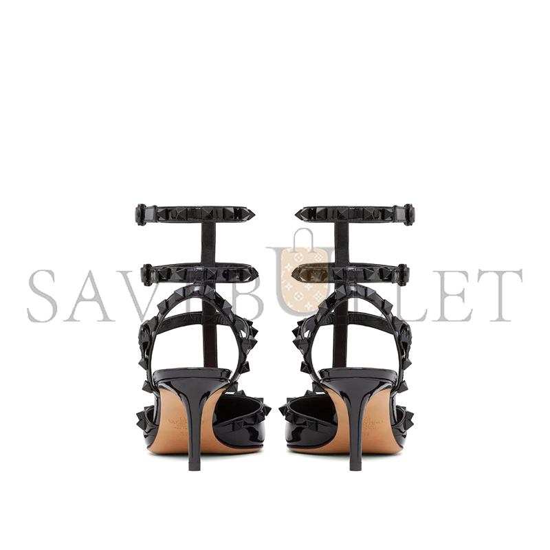 VALENTINO PATENT ROCKSTUD PUMPS WITH MATCHING STRAPS AND STUDS 65 MM 3W0S0375YPX_0NO VALENTINO PATENT ROCKSTUD PUMPS WITH MATCHING STRAPS AND STUDS 65 MM 3W0S0375YPX_0NO