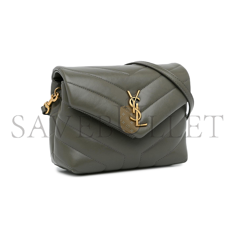 YSL TOY LOULOU LEATHER SHOULDER BAG PJC225953F956 (20*14*7cm)