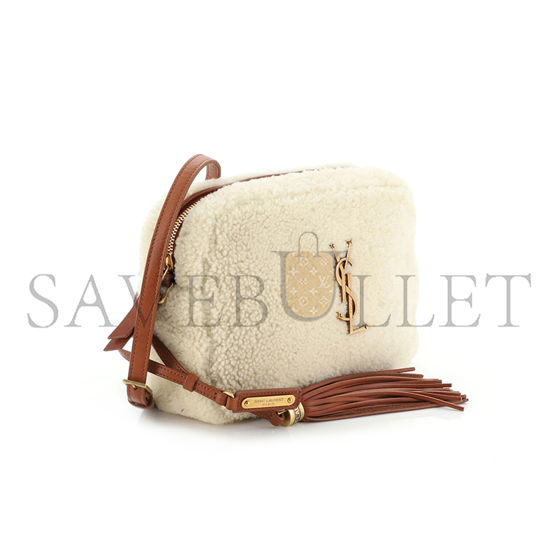 YSL LOU CAMERA BAG IN SHEARLING 520534504002 (23*16*6cm)