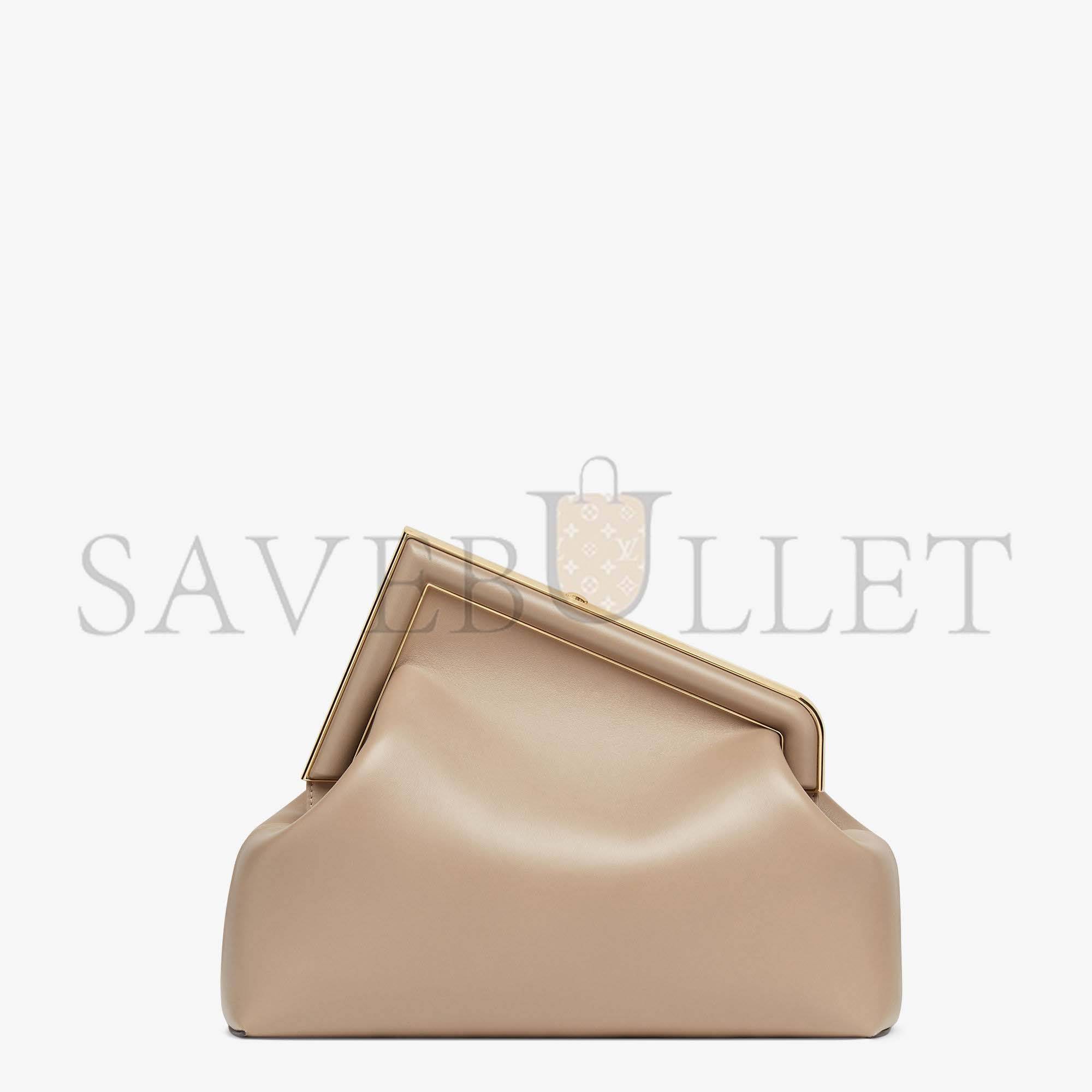 FENDI FIRST MEDIUM - DOVE GRAY LEATHER BAG 8BP127ABVEF0E65 (32.5*23.5*15cm) FENDI FIRST MEDIUM - DOVE GRAY LEATHER BAG 8BP127ABVEF0E65 (32.5*23.5*15cm)
