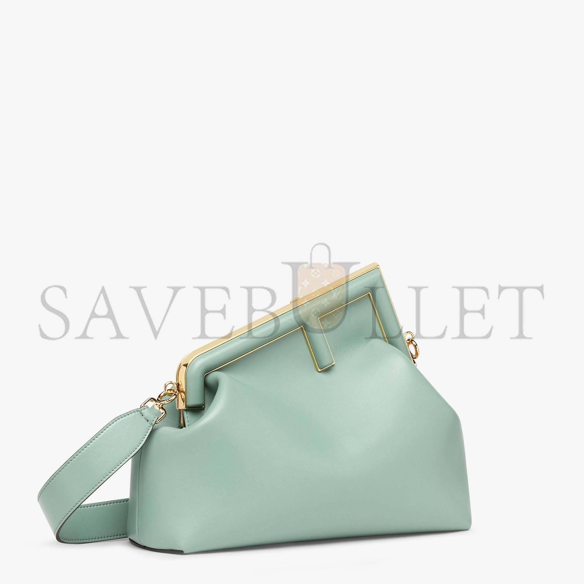 FENDI FIRST MEDIUM - MINT GREEN LEATHER BAG 8BP127ABVEF03HW (32.5*23.5*15cm) FENDI FIRST MEDIUM - MINT GREEN LEATHER BAG 8BP127ABVEF03HW (32.5*23.5*15cm)