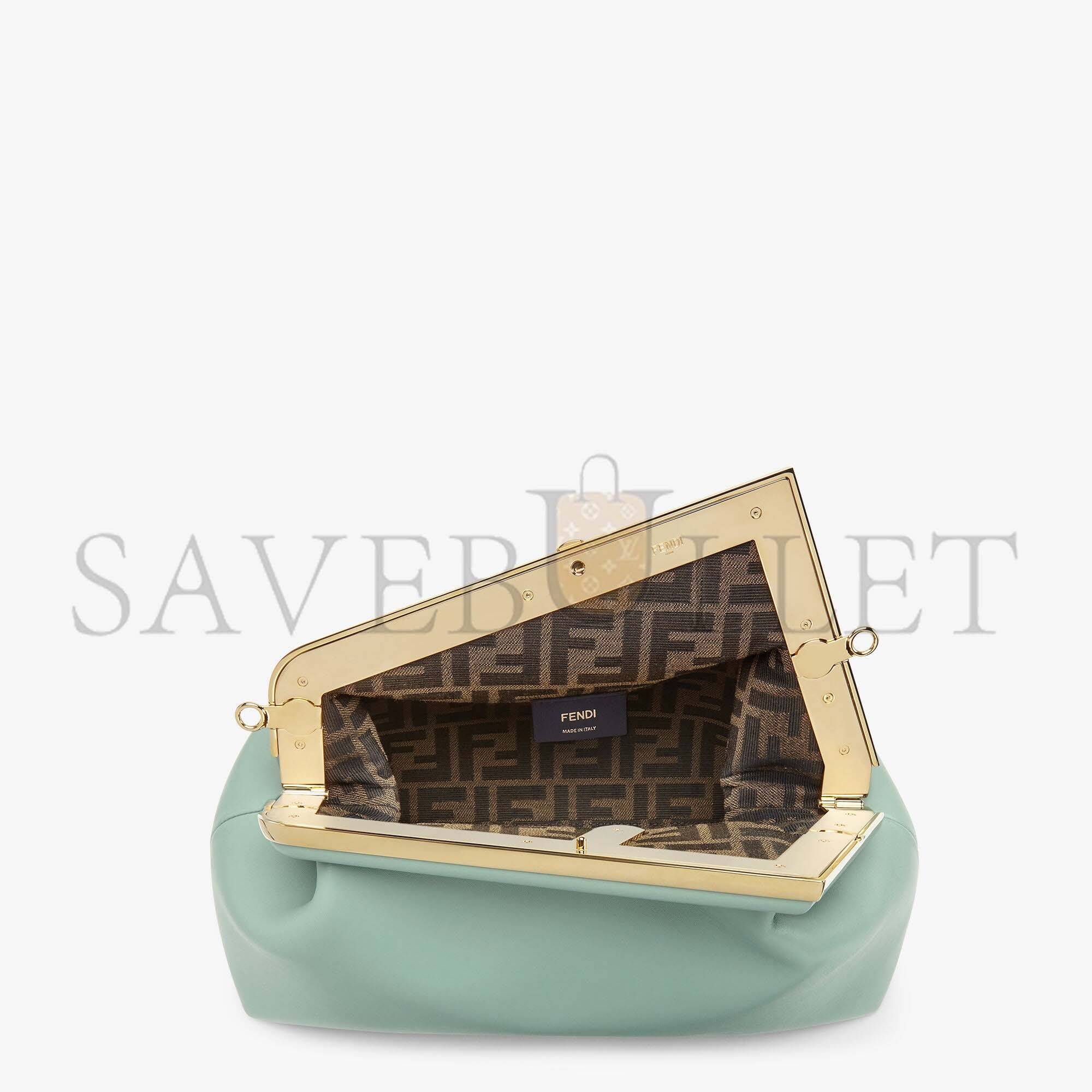 FENDI FIRST MEDIUM - MINT GREEN LEATHER BAG 8BP127ABVEF03HW (32.5*23.5*15cm) FENDI FIRST MEDIUM - MINT GREEN LEATHER BAG 8BP127ABVEF03HW (32.5*23.5*15cm)