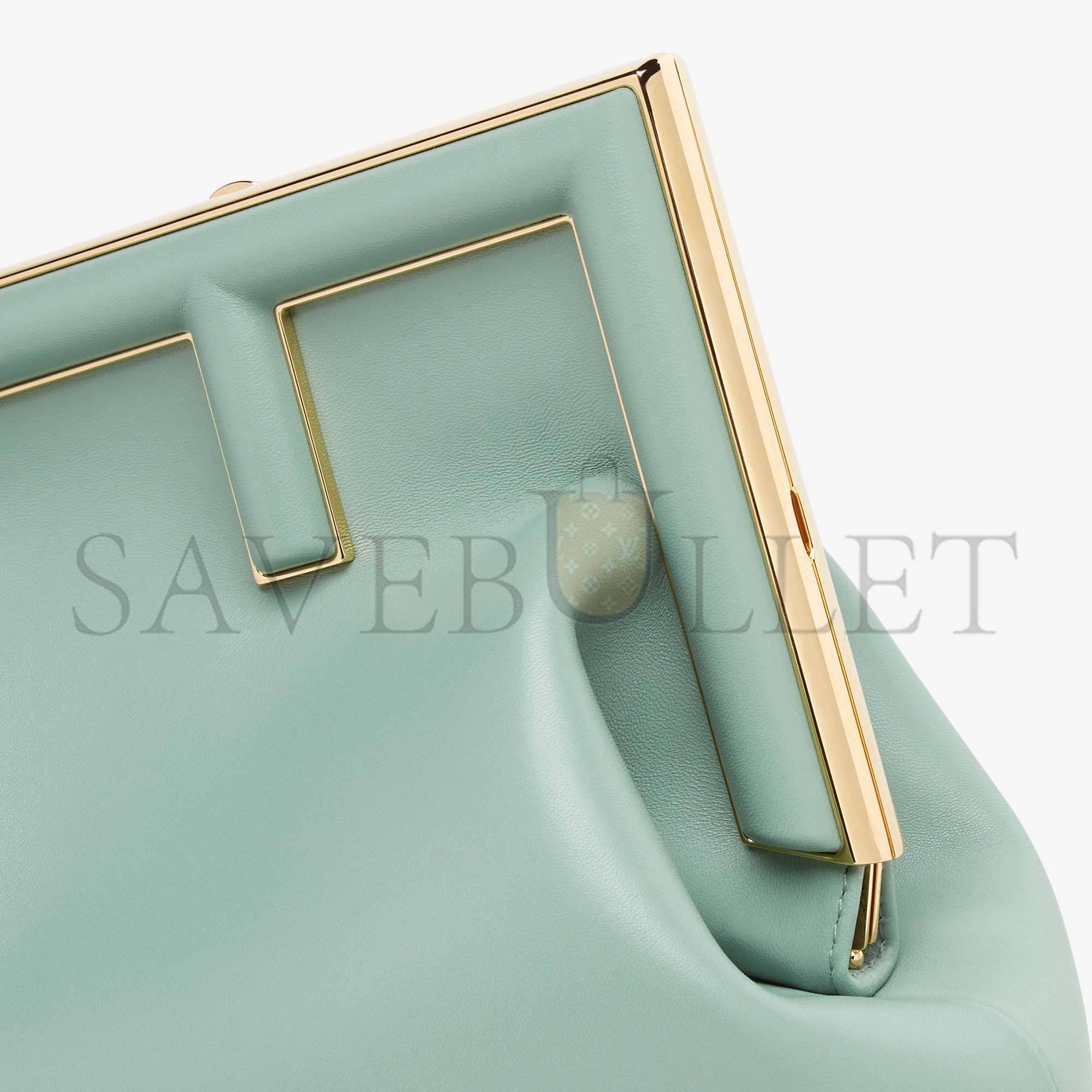 FENDI FIRST MEDIUM - MINT GREEN LEATHER BAG 8BP127ABVEF03HW (32.5*23.5*15cm) FENDI FIRST MEDIUM - MINT GREEN LEATHER BAG 8BP127ABVEF03HW (32.5*23.5*15cm)