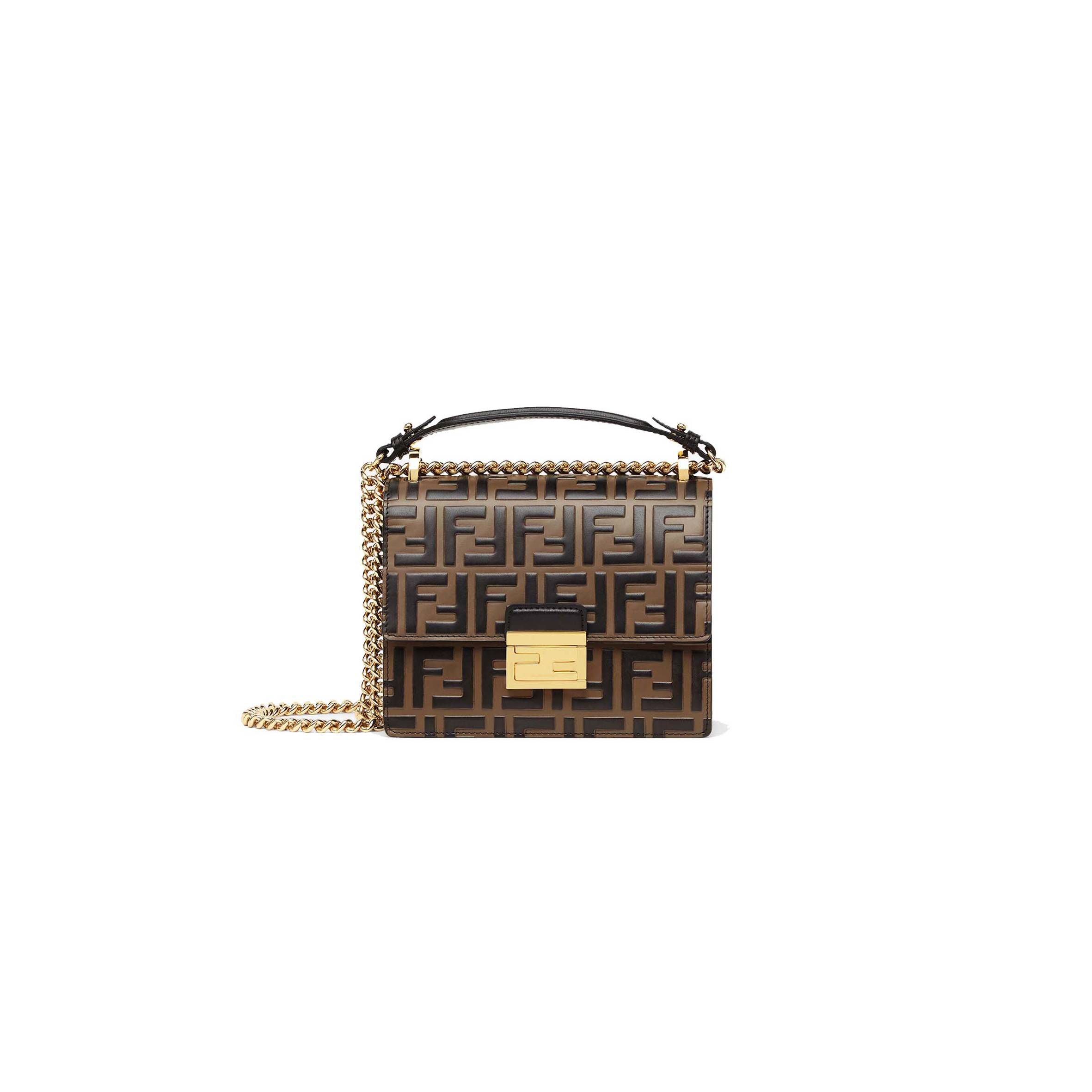FENDI KAN U SMALL - BROWN LEATHER MINI-BAG 8M0417A659F13VK (19*13*9cm) FENDI KAN U SMALL - BROWN LEATHER MINI-BAG 8M0417A659F13VK (19*13*9cm)