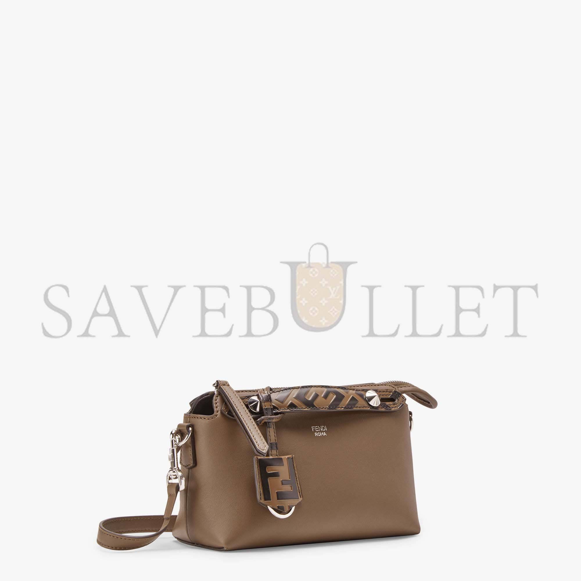 FENDI BY THE WAY MINI - SMALL BROWN LEATHER BOSTON BAG 8BL145A6COF0H3C (21*12.5*9.5cm) FENDI BY THE WAY MINI - SMALL BROWN LEATHER BOSTON BAG 8BL145A6COF0H3C (21*12.5*9.5cm)