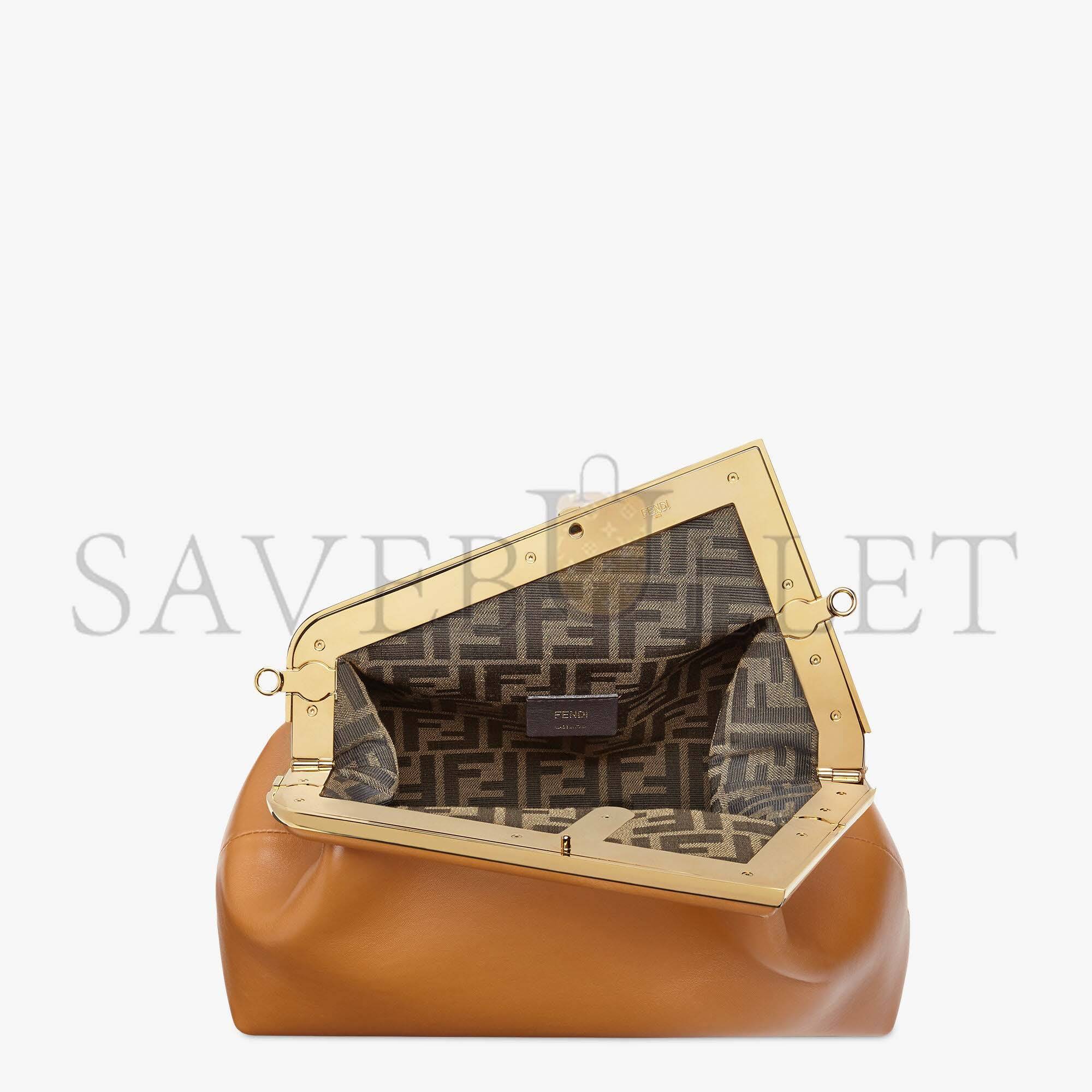 FENDI FIRST MEDIUM - BROWN LEATHER BAG 8BP127ABVEF0NYJ (32.5*23.5*15cm) FENDI FIRST MEDIUM - BROWN LEATHER BAG 8BP127ABVEF0NYJ (32.5*23.5*15cm)
