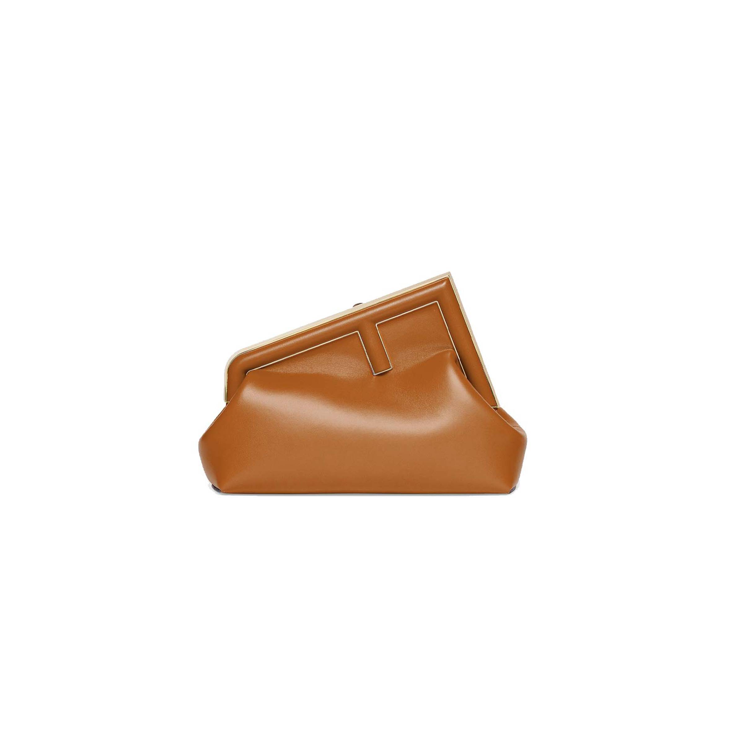 FENDI FIRST MIDI - BROWN LEATHER BAG 8BP137ABVEF0NYJ (30*20*14cm) FENDI FIRST MIDI - BROWN LEATHER BAG 8BP137ABVEF0NYJ (30*20*14cm)