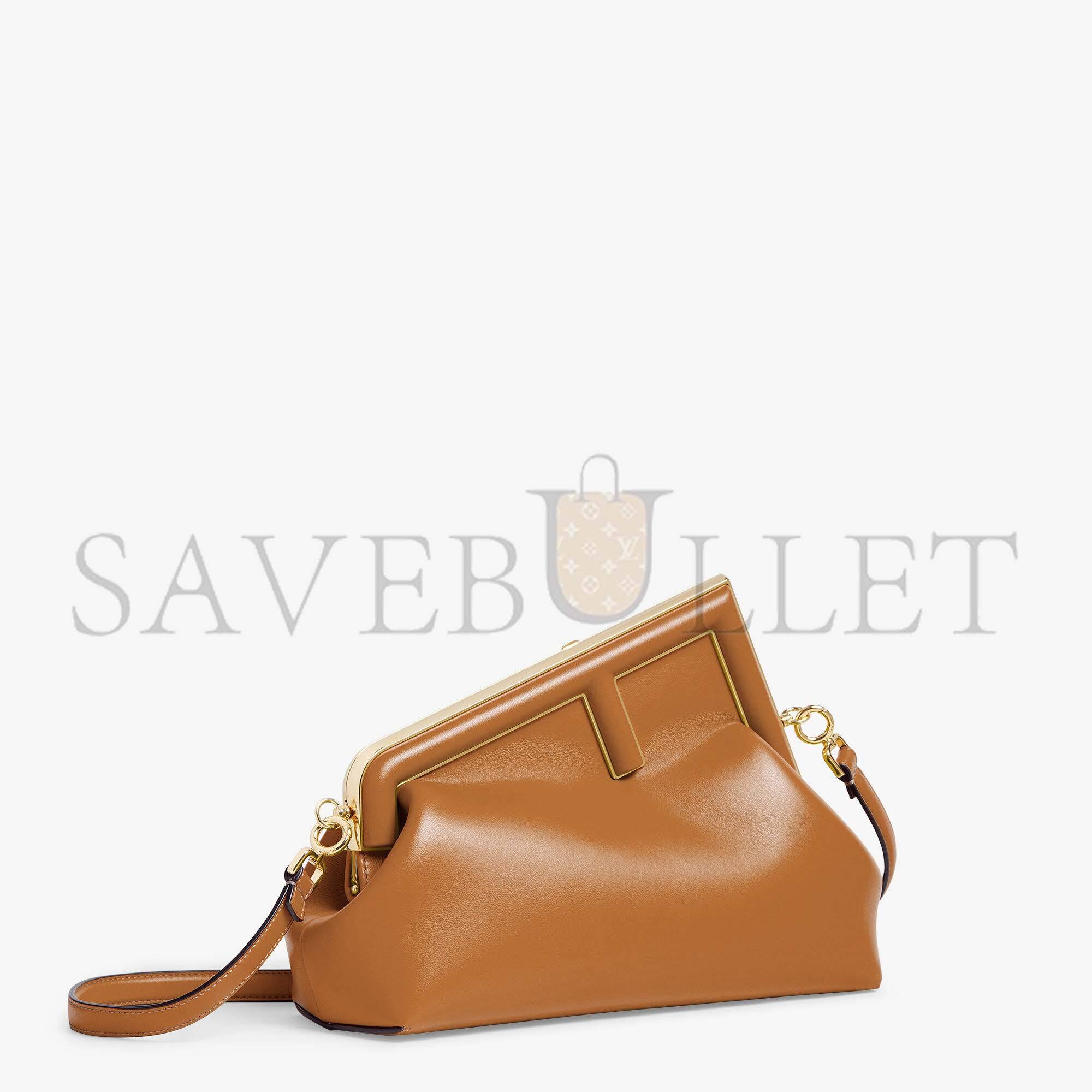 FENDI FIRST MIDI - BROWN LEATHER BAG 8BP137ABVEF0NYJ (30*20*14cm) FENDI FIRST MIDI - BROWN LEATHER BAG 8BP137ABVEF0NYJ (30*20*14cm)