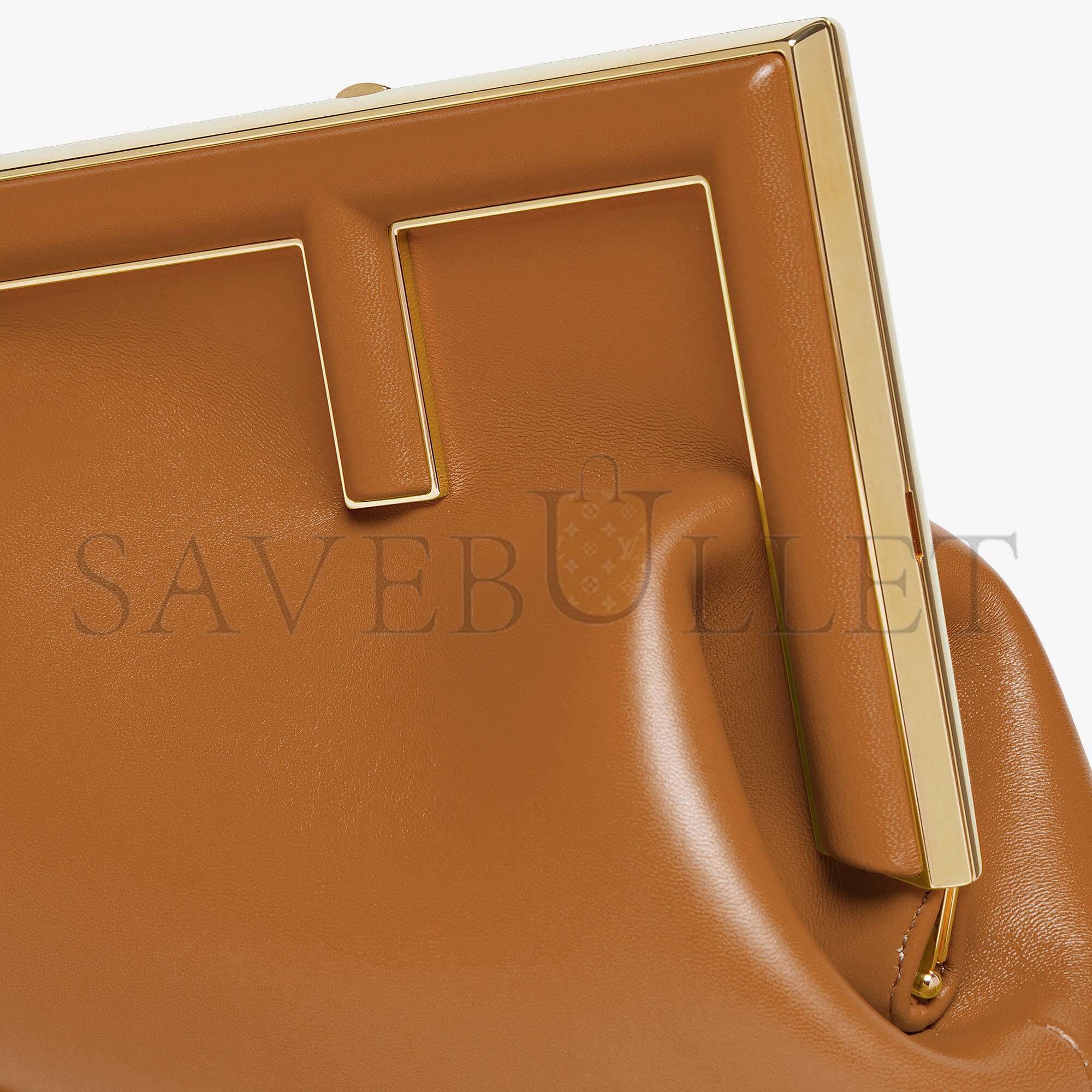 FENDI FIRST MIDI - BROWN LEATHER BAG 8BP137ABVEF0NYJ (30*20*14cm) FENDI FIRST MIDI - BROWN LEATHER BAG 8BP137ABVEF0NYJ (30*20*14cm)
