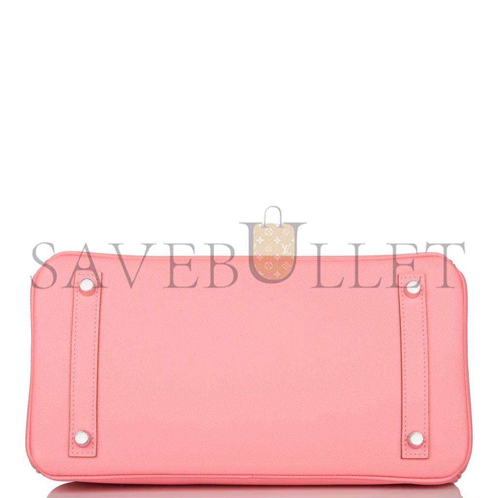 HERMES BIRKIN 30 ROSE CONFETTI EPSOM PALLADIUM HARDWARE (30cm) HERMES BIRKIN 30 ROSE CONFETTI EPSOM PALLADIUM HARDWARE (30cm)