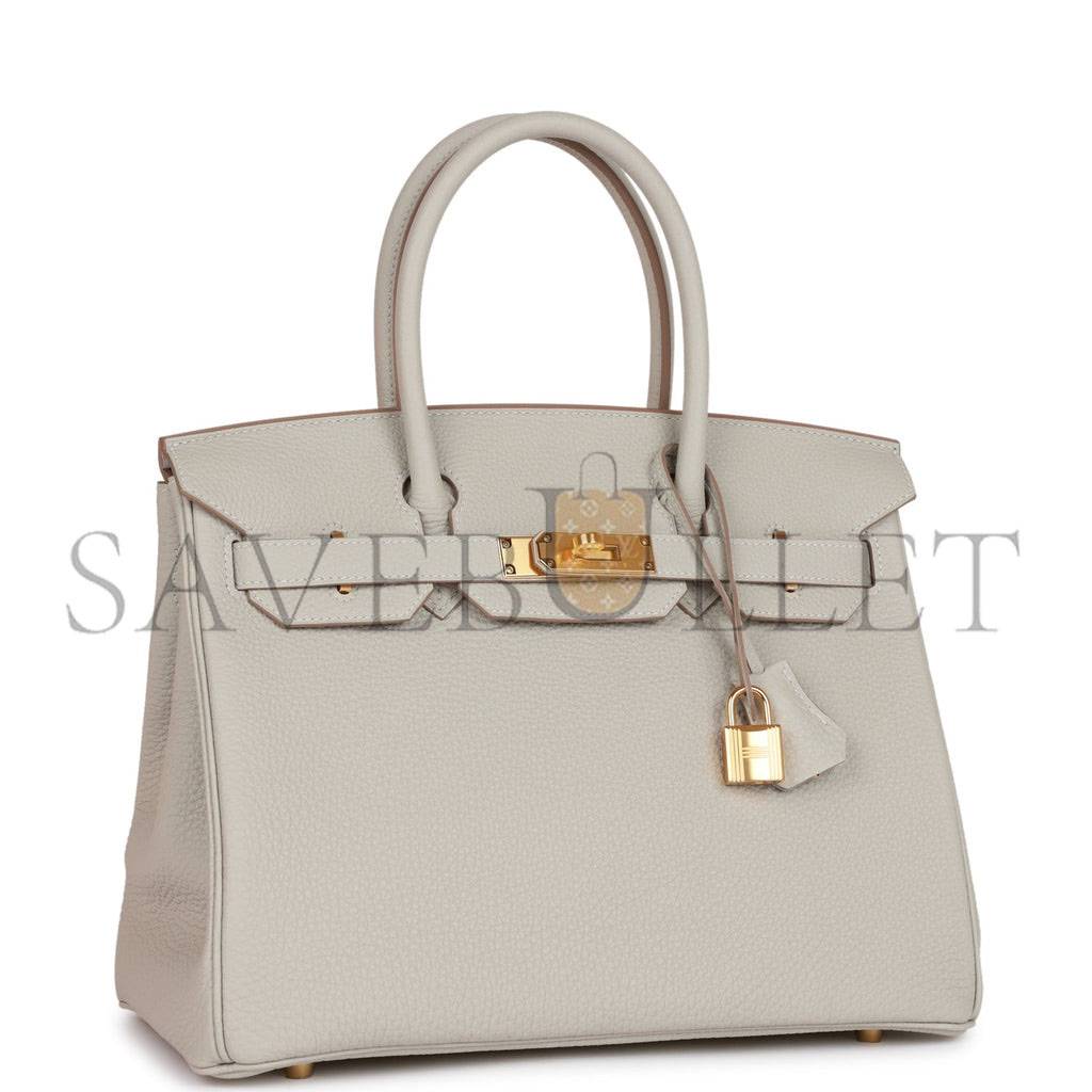 HERMES BIRKIN 30 GRIS PERLE TOGO GOLD HARDWARE (30cm) HERMES BIRKIN 30 GRIS PERLE TOGO GOLD HARDWARE (30cm)