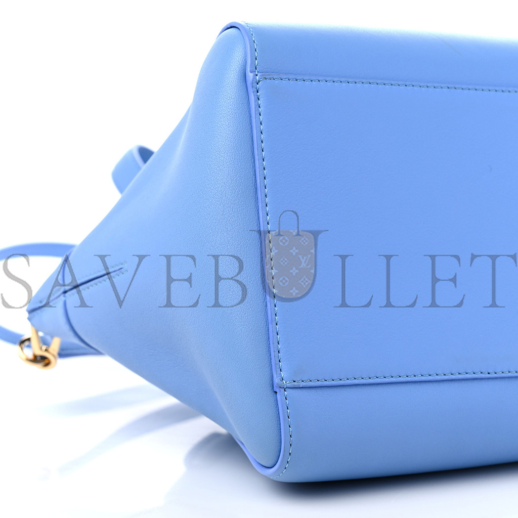 LOEWE CALFSKIN SMALL HAMMOCK NUGGET SHOULDER BAG CELESTINE BLUE (21*20*18cm)