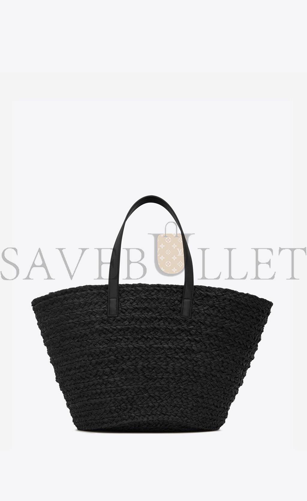 YSL PANIER MEDIUM BAG IN RAFFIA 693242GQTHE1000 (30*27*20cm) YSL PANIER MEDIUM BAG IN RAFFIA 693242GQTHE1000 (30*27*20cm)