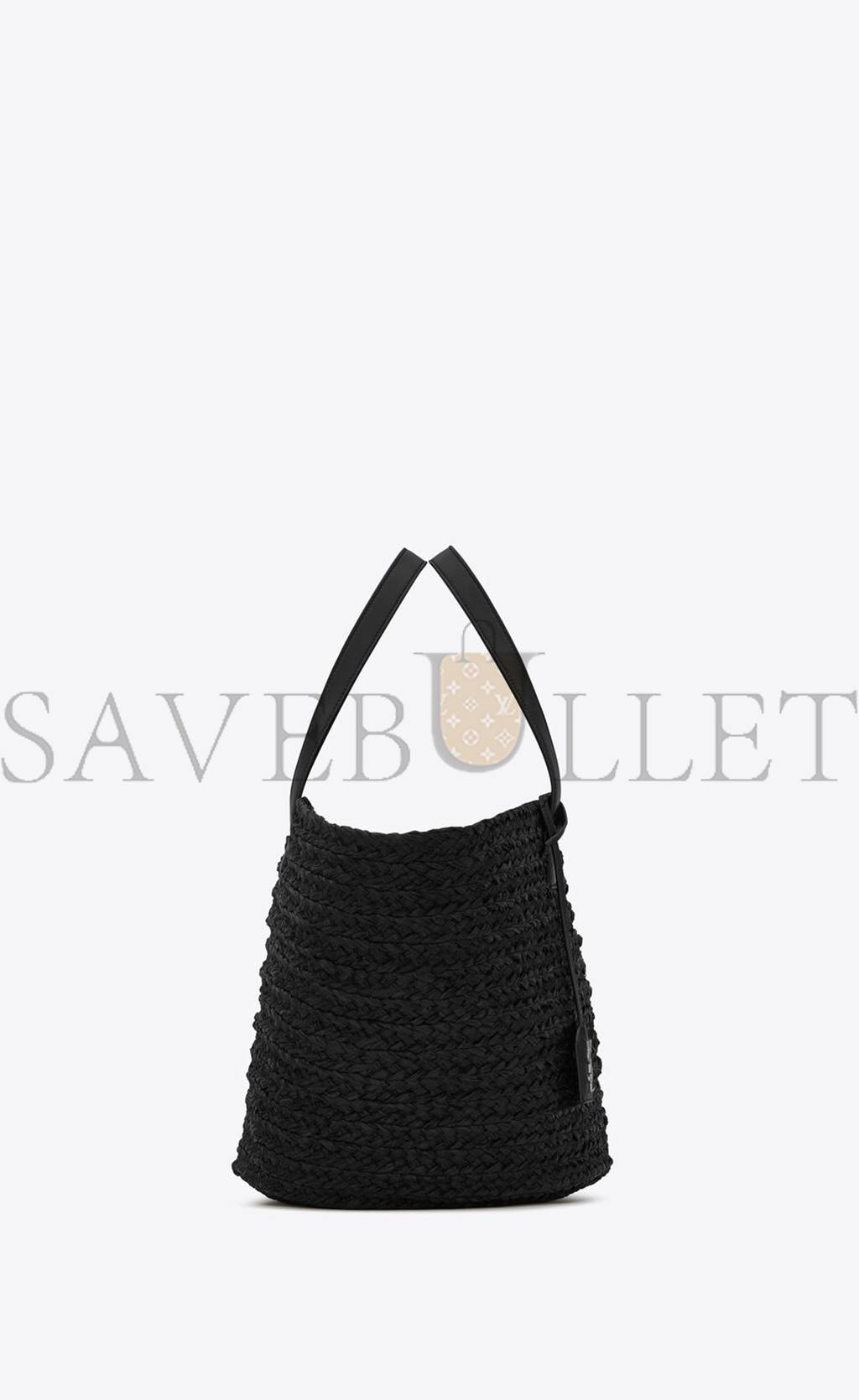 YSL PANIER MEDIUM BAG IN RAFFIA 693242GQTHE1000 (30*27*20cm) YSL PANIER MEDIUM BAG IN RAFFIA 693242GQTHE1000 (30*27*20cm)