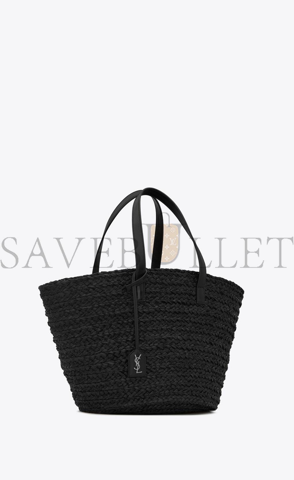 YSL PANIER MEDIUM BAG IN RAFFIA 693242GQTHE1000 (30*27*20cm) YSL PANIER MEDIUM BAG IN RAFFIA 693242GQTHE1000 (30*27*20cm)