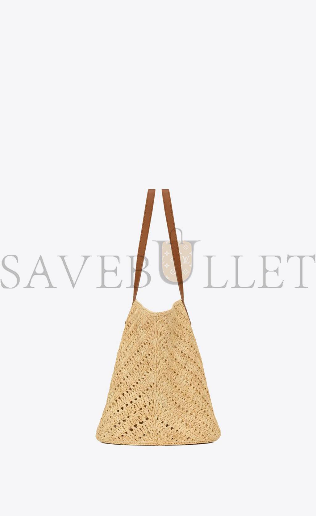 YSL PANIER MEDIUM IN RAFFIA AND VEGETABLE-TANNED LEATHER 740375GAADJ2080 (44*21*20cm) YSL PANIER MEDIUM IN RAFFIA AND VEGETABLE-TANNED LEATHER 740375GAADJ2080 (44*21*20cm)