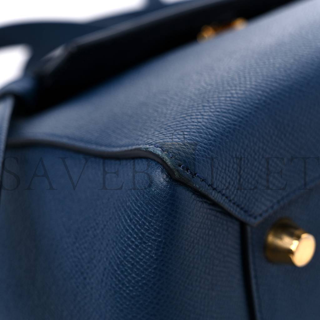CELINE GRAINED CALFSKIN MINI BELT BAG DEEPSEA (28*23*17cm) CELINE GRAINED CALFSKIN MINI BELT BAG DEEPSEA (28*23*17cm)