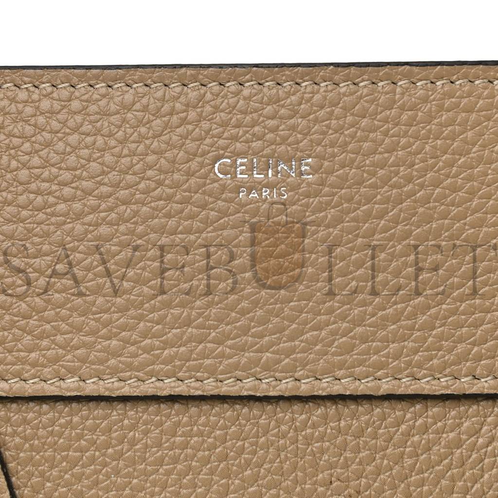 CELINE DRUMMED CALFSKIN MINI LUGGAGE DUNE (30*30*18cm) CELINE DRUMMED CALFSKIN MINI LUGGAGE DUNE (30*30*18cm)