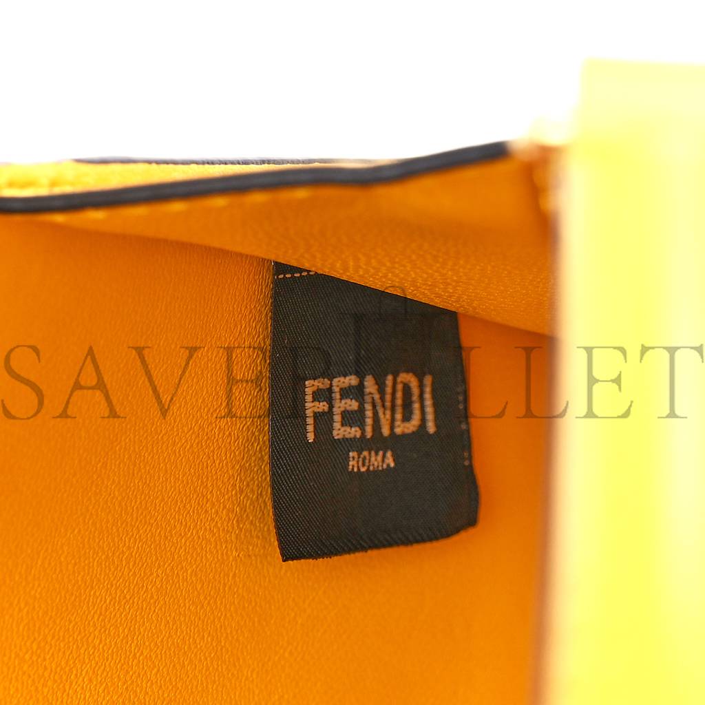 FENDI SHINY NAPPA PETITE PEEKABOO I SEE U SATCHEL MIMOSA (20*15*9cm) FENDI SHINY NAPPA PETITE PEEKABOO I SEE U SATCHEL MIMOSA (20*15*9cm)