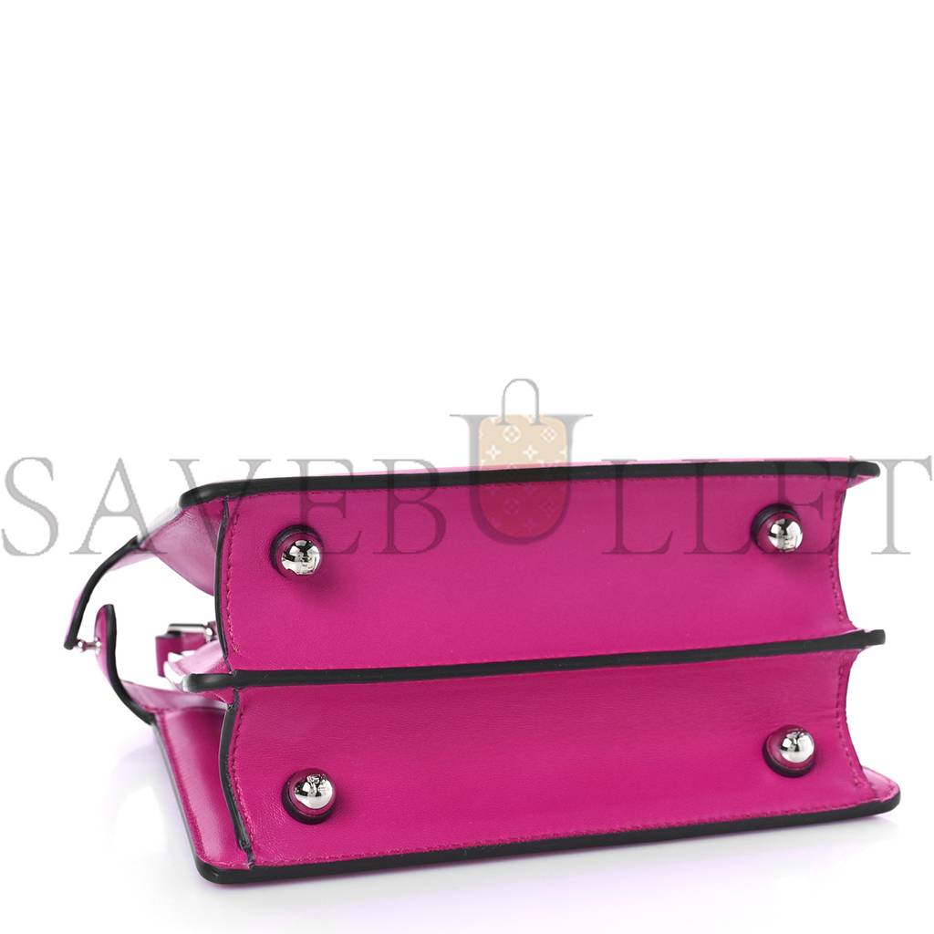 FENDI SHINY NAPPA PETITE PEEKABOO I SEE U SATCHEL MAGENTA (20*15*11cm) FENDI SHINY NAPPA PETITE PEEKABOO I SEE U SATCHEL MAGENTA (20*15*11cm)