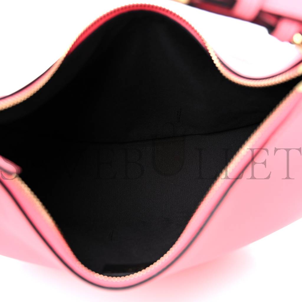 FENDI VITELLO GRACE MATTE SMALL FENDIGRAPHY HOBO BAG PINK DALIA (22*17*9cm) FENDI VITELLO GRACE MATTE SMALL FENDIGRAPHY HOBO BAG PINK DALIA (22*17*9cm)
