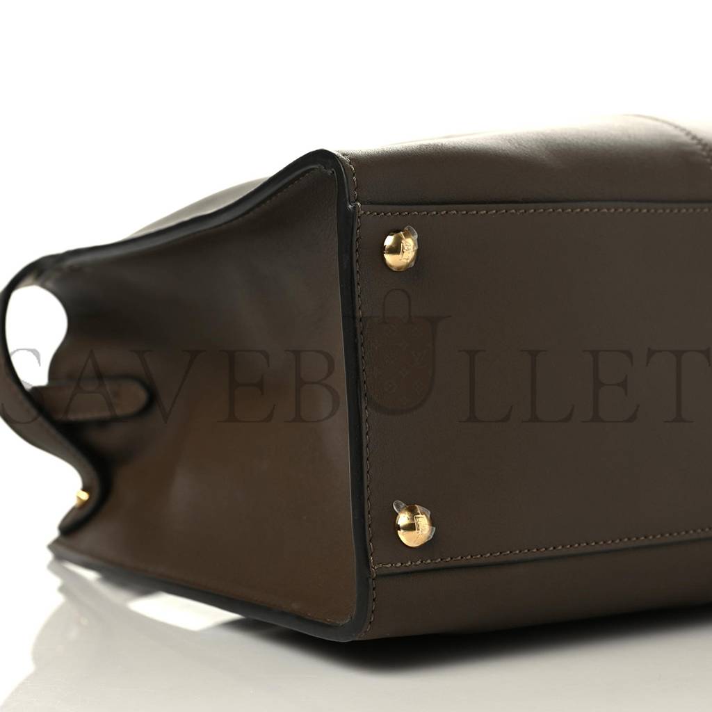 FENDI VITELLO SETA GLAZED FABRIC FF 1974 MEDIUM PEEKABOO X-LITE MAYA MOGANO PANNA (30*25*15cm) FENDI VITELLO SETA GLAZED FABRIC FF 1974 MEDIUM PEEKABOO X-LITE MAYA MOGANO PANNA (30*25*15cm)